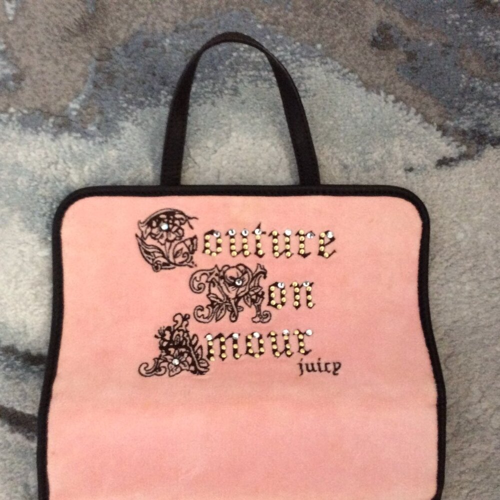 Vtg Y2K Juicy Couture Mon Amour Makeup/Cosmetic/Toiletry Travel Bag w/Handles - Picture 5 of 11
